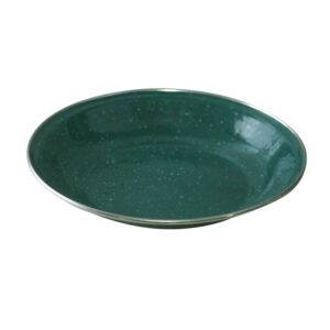 Deluxe ENAMEL SOUP PLATE - Green