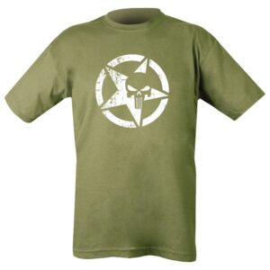 US Punisher T-Shirt - Olive Green