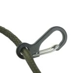 Paracord Carabiners Metal - 10 Pack - Black