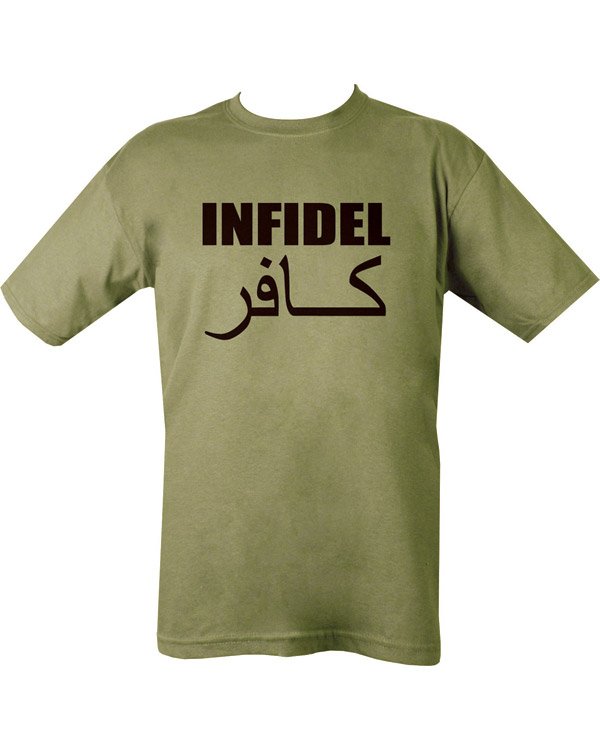 Infidel T-shirt - Olive Green - END OF LINE - M