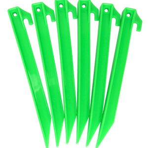 Glow in the Dark Tent Pegs – 9 “ ( 6 Pack )