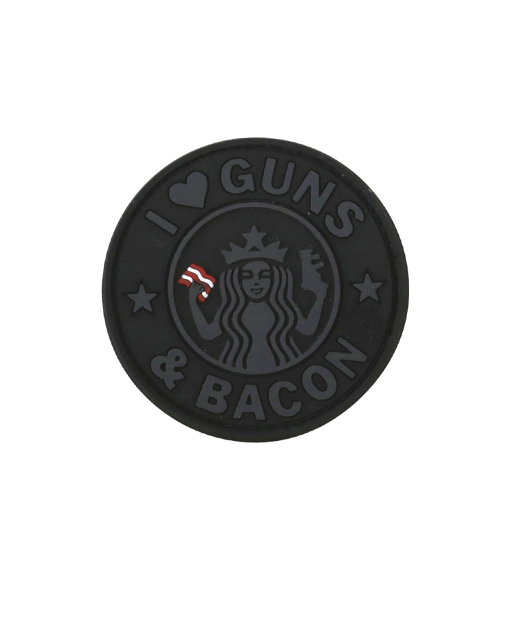 Guns & Bacon Patch - Black