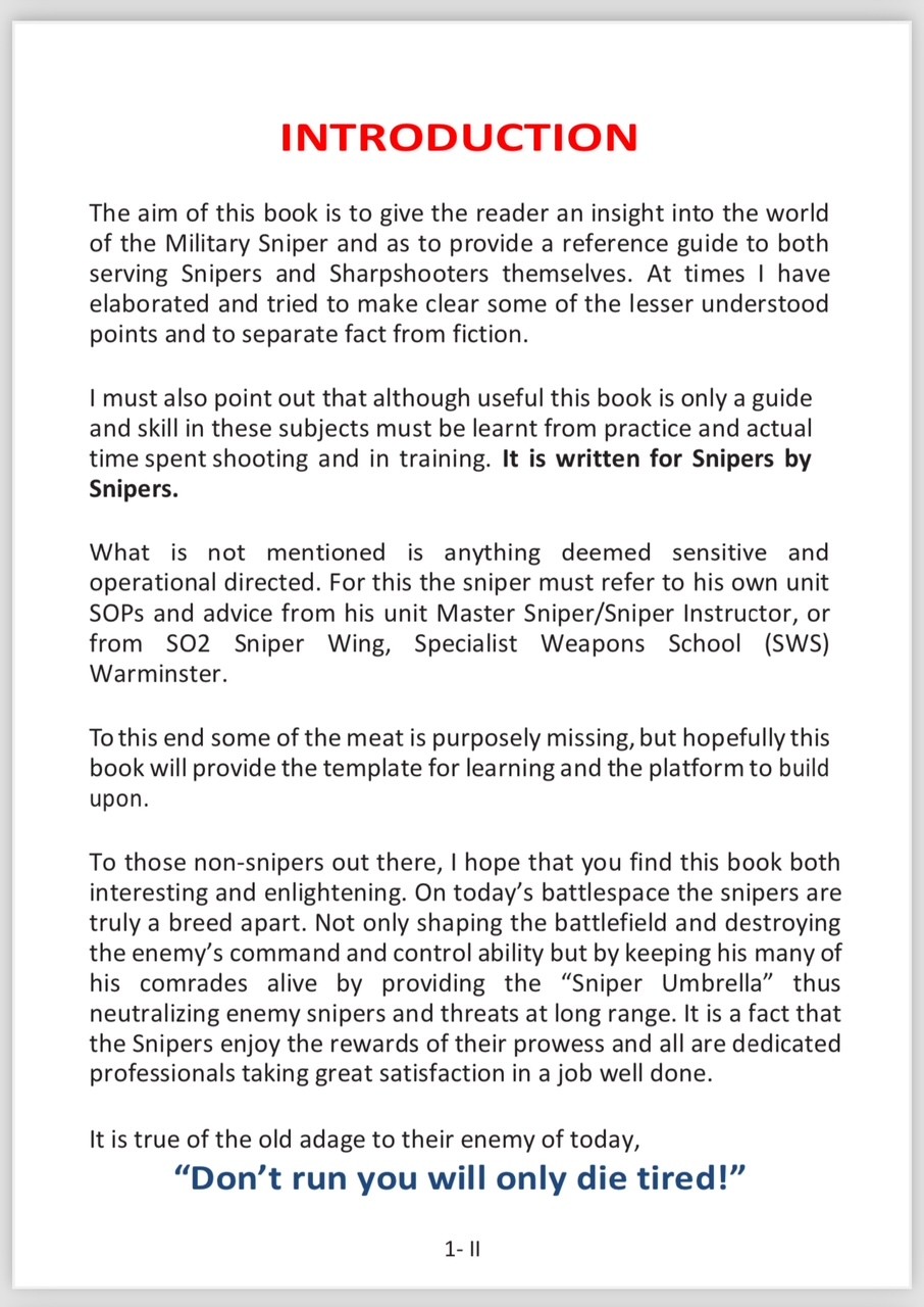 Sniper Pocket Book - 4th Edition